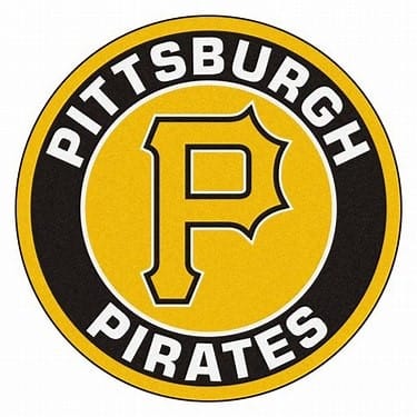 The circular Pittsburgh Pirates logo in black and gold