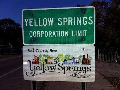 Yellow Springs Street Fair sign